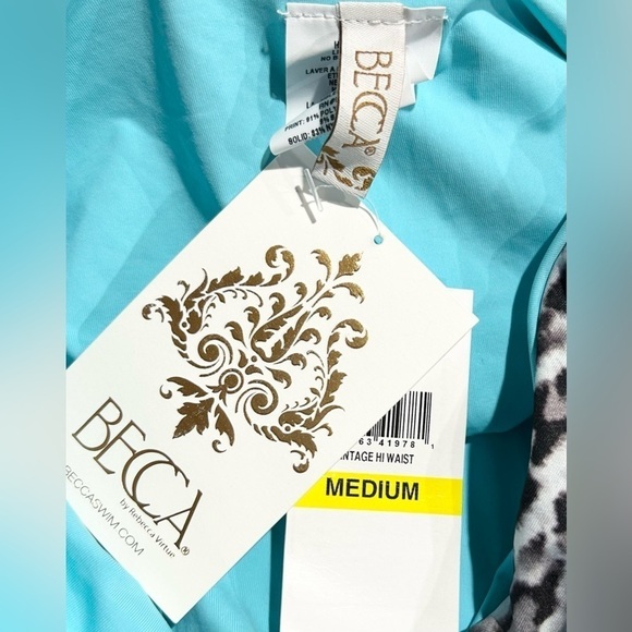 NWT Becca 2 Piece Set Animal Kingdom Leopard Bikini S M - Picture 9 of 9